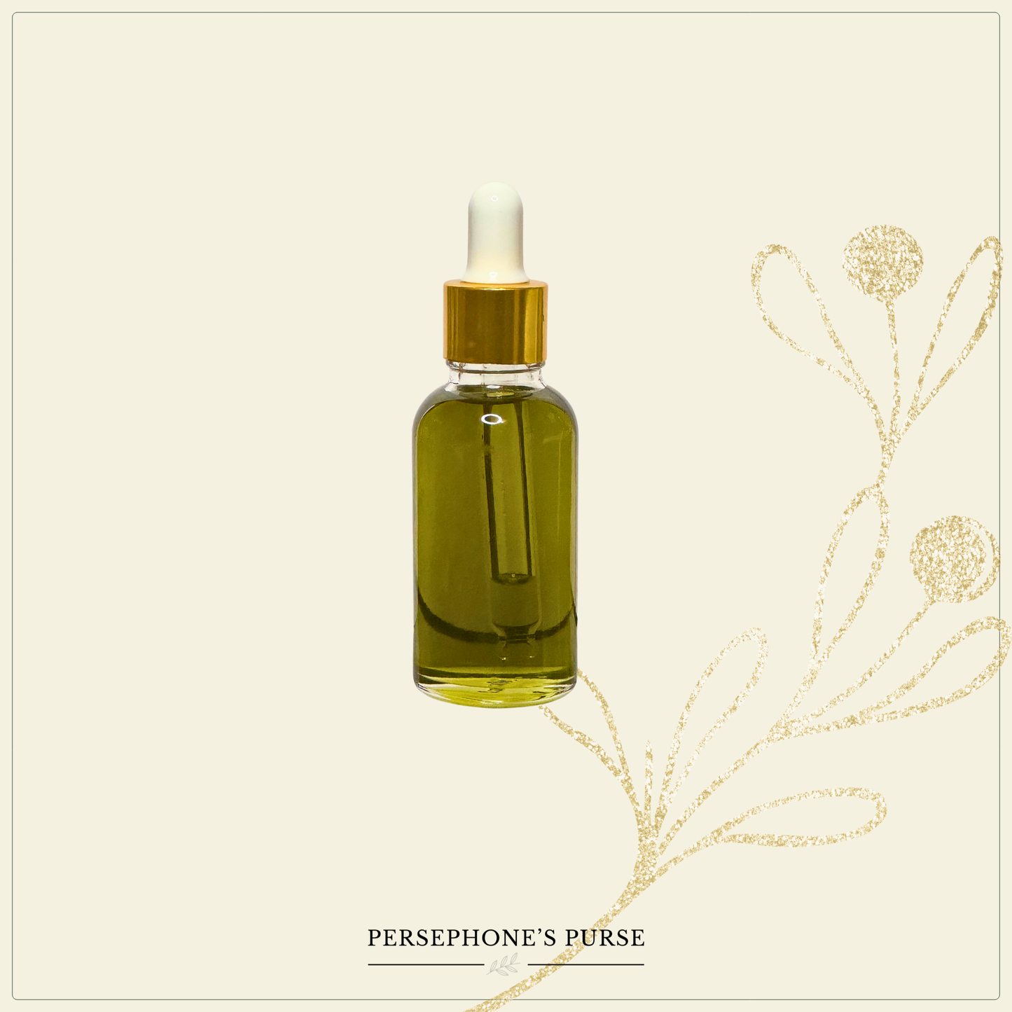 Aurora Glow Elixir pipette dispensing golden oil – nutrient-rich face oil for dry or tired skin.