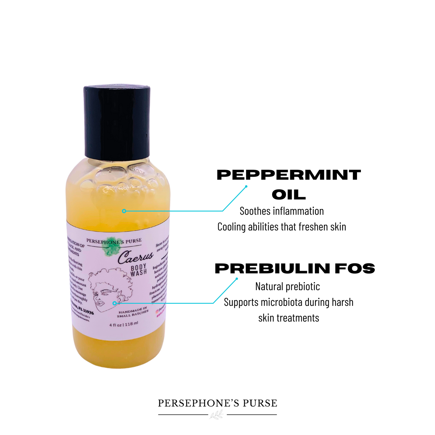 Caerus Creamy Body Wash 4 fl. oz. - Persephone's Purse