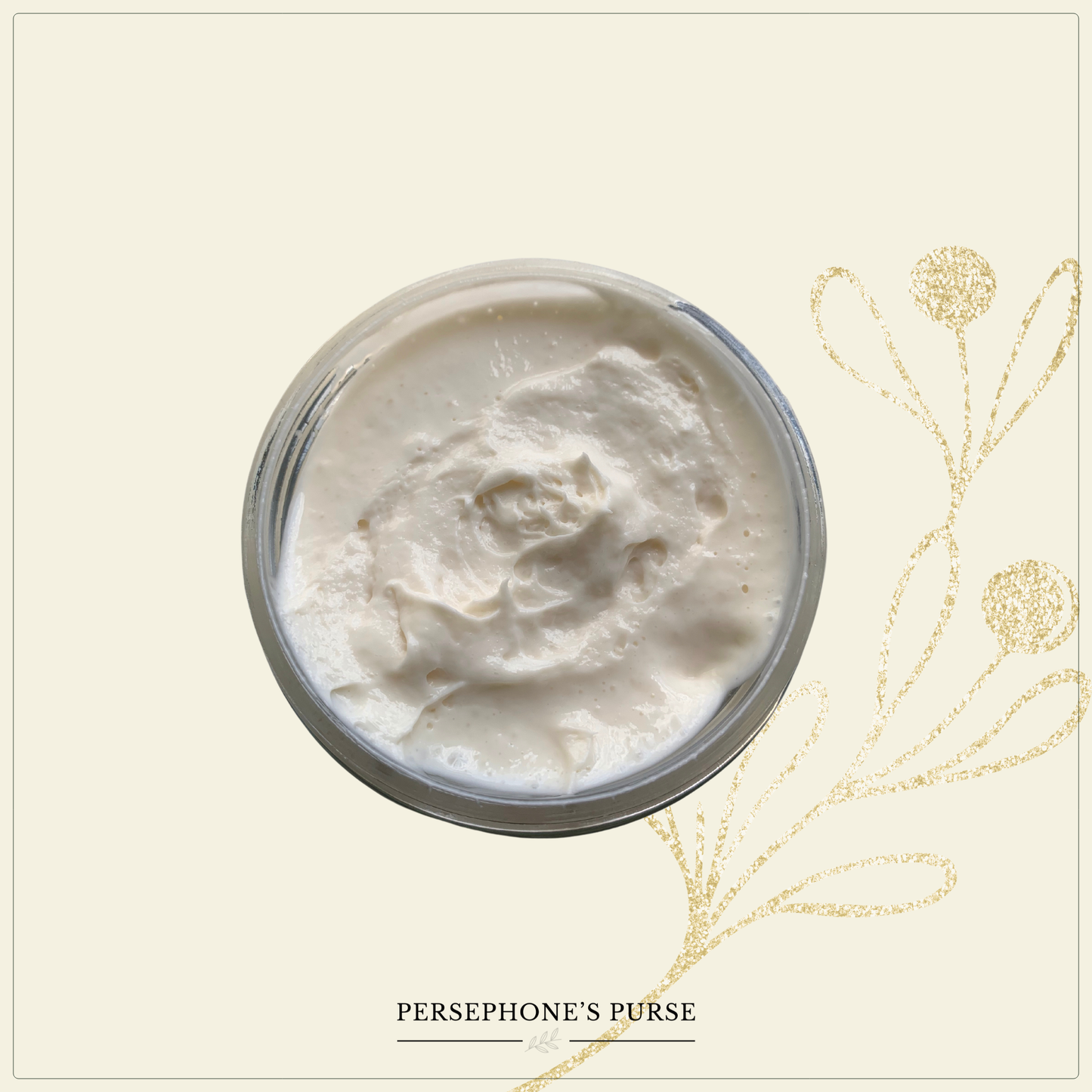 Open jar of Selene Body Butter showing whipped, creamy texture.